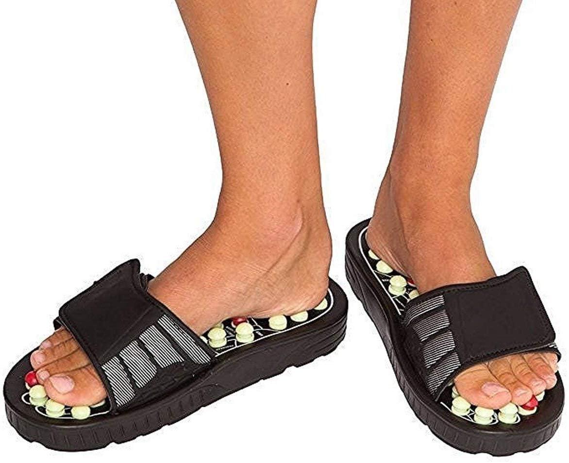 ZAEGO ZAEGO Acupuncture Massage Slippers Acupressure Reflexology Massage Shoes Therapy Sandals to Reduce Tension Stress Foot Relaxation Stimulate Pressure Points Relieve Pain for Men Women