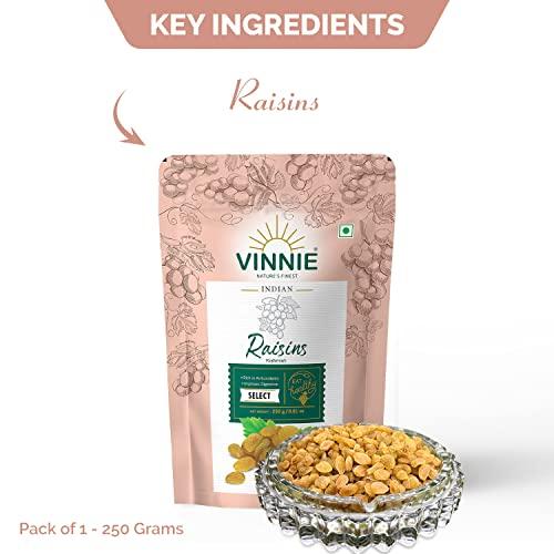 Vinnie Vinnie Nuts Premium Healthy Dry Fruits Nuts Combo Pack 1 kg - Pista Inshell, Green Raisins, Plain Almond and Roasted Almond Kernel - Pack of 4 (250Gm x 4)