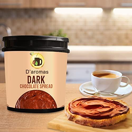 D'aromas D'aromas Dark Chocolate Spread-1kg | Best For Chocolate Dishes Bread Cakes | Chocolate Ganache