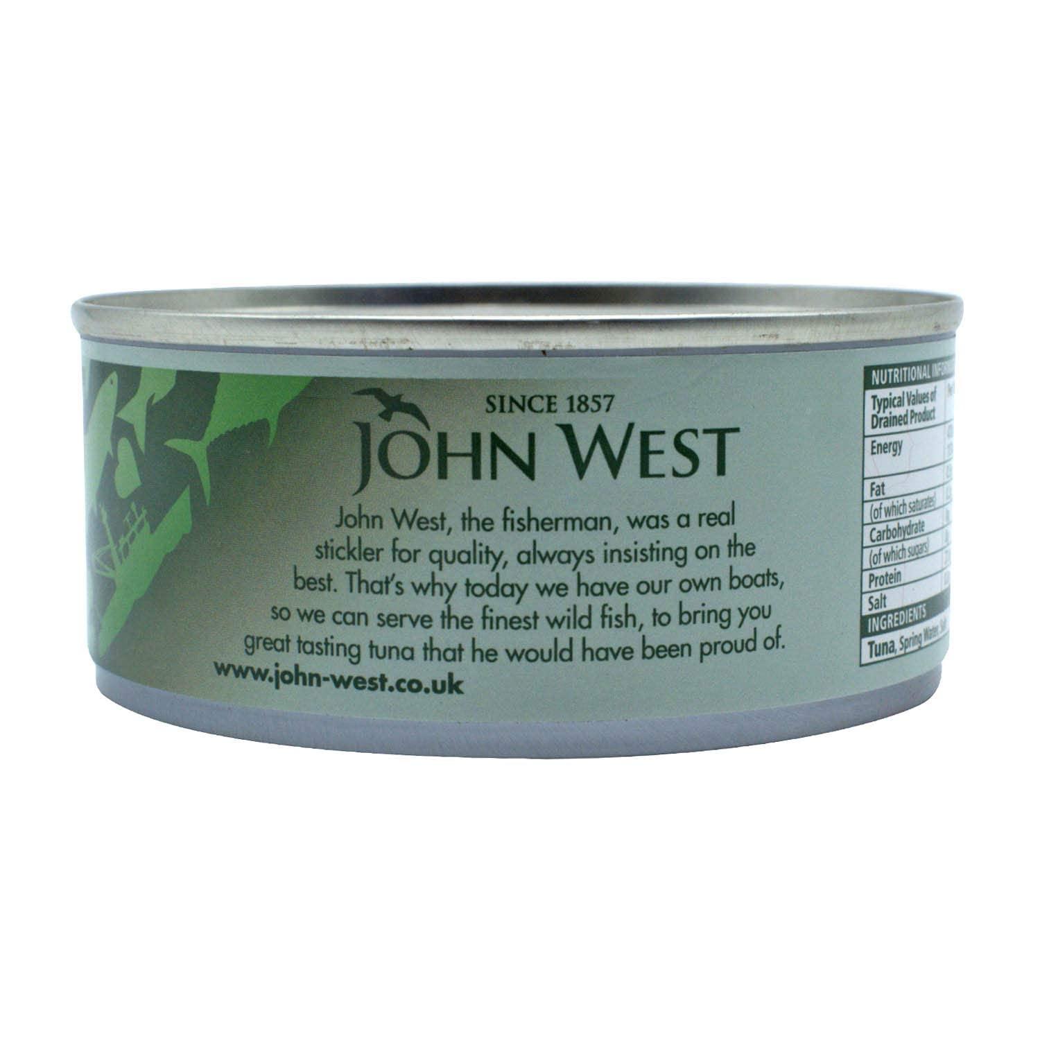 NOTTACIA John West Tuna Chunks in Spring Water, 145g Drained Weight 102g