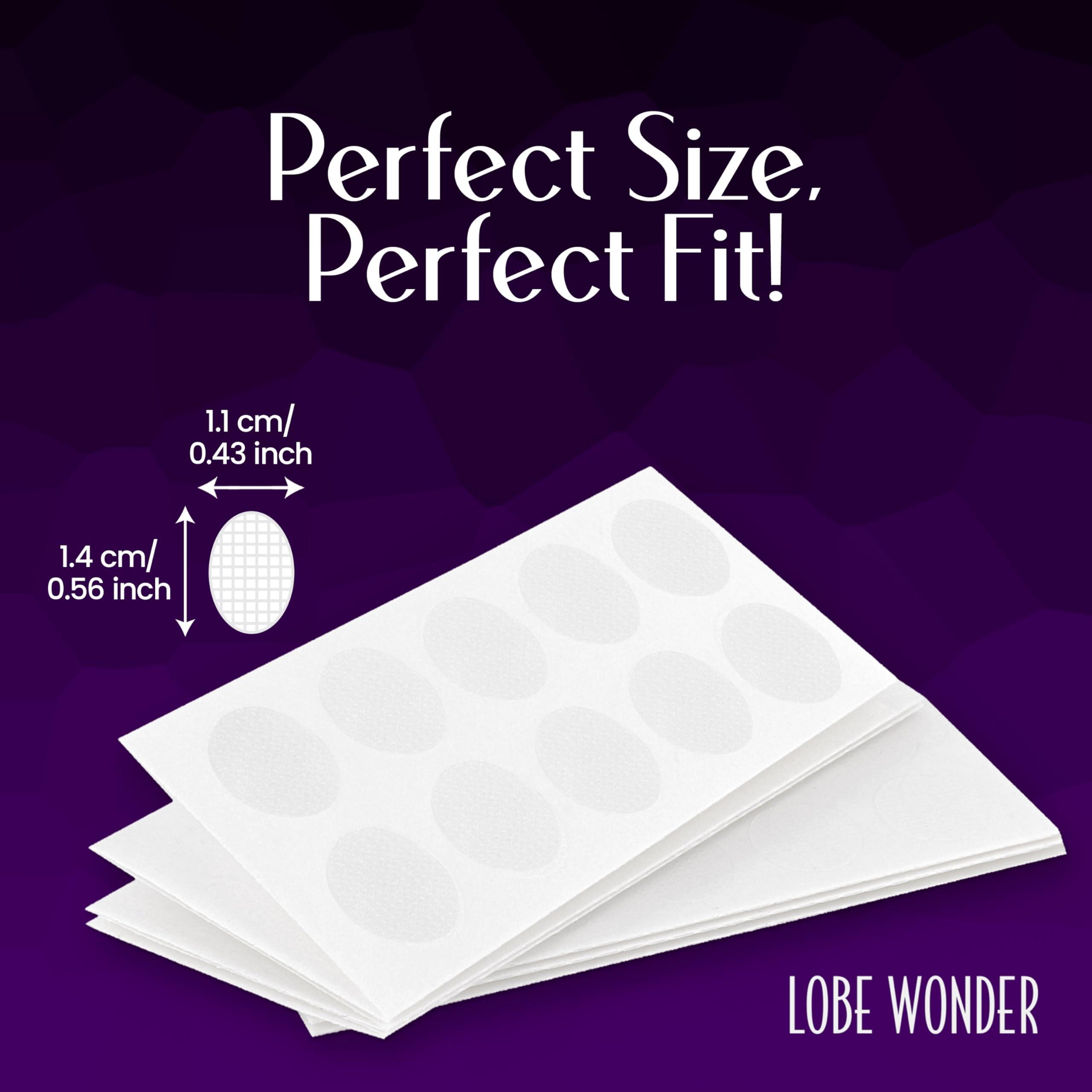 Lobe Wonder Lobe Wonder 60 Invisible Earring Ear-Lobe Support Patches Ear Lobe Support Patches: Mantra Impex Invisible Earring Lobe Support Patches Earring Sticker