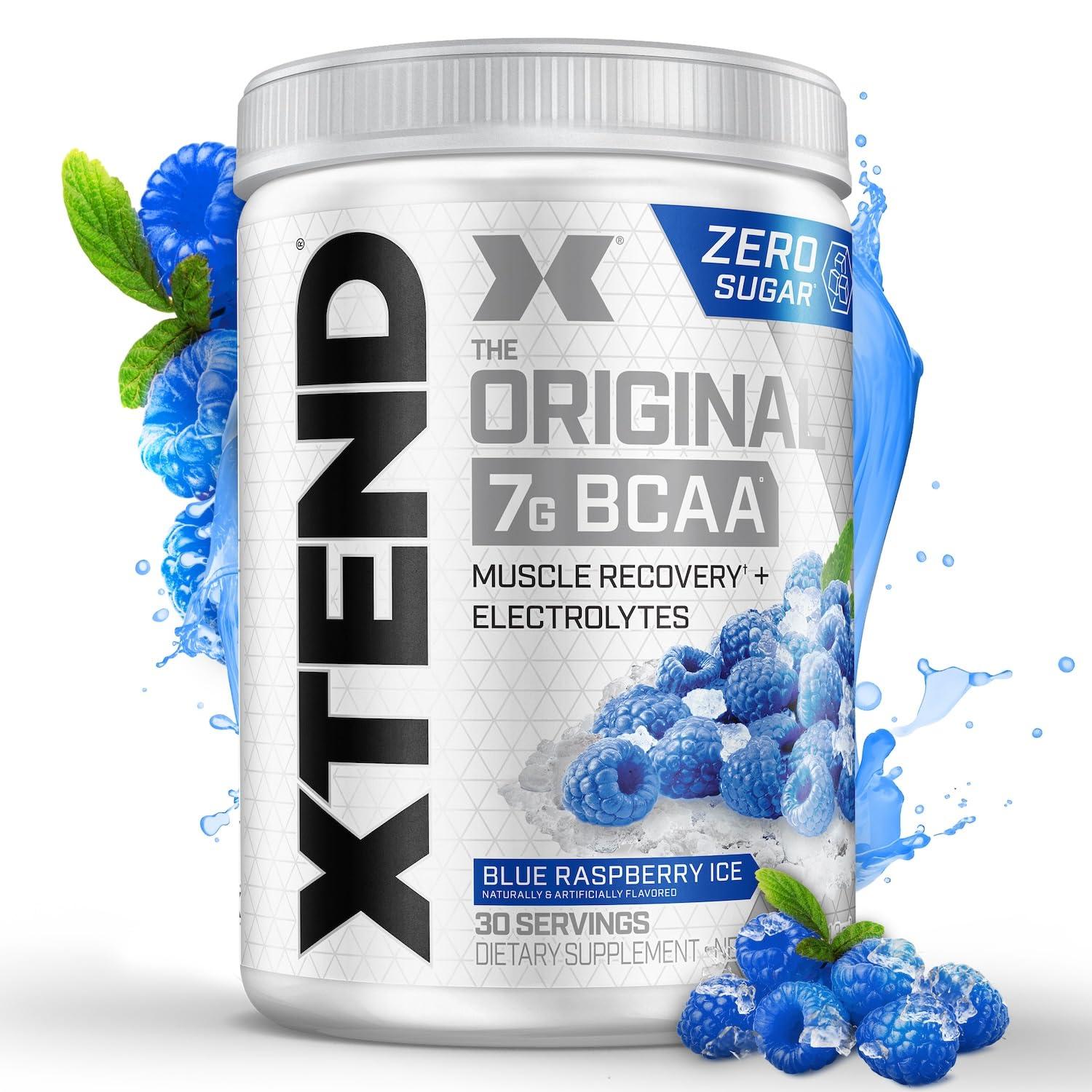 Scivation Xtend Scivation Bcaas Powder For Adults(Pre-Workout, 7G Bcaas, 0G Carbs,Sugar & Calories, 3.5 Leucine, 2.5G L-Glutamine, 1G Citrulline Malate) - 402 Gm, 30 Servings (Blue Raspberry)