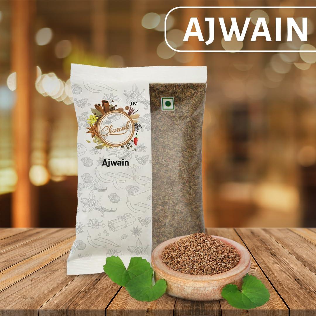 Chounk Chounk Ajwain Seeds/Carom Seeds/Fresh Ajwan/ - 200g (2 X 100g) | Ajowan | Rich & Strong Flavour | Used in Cooking | Vaamu Seeds