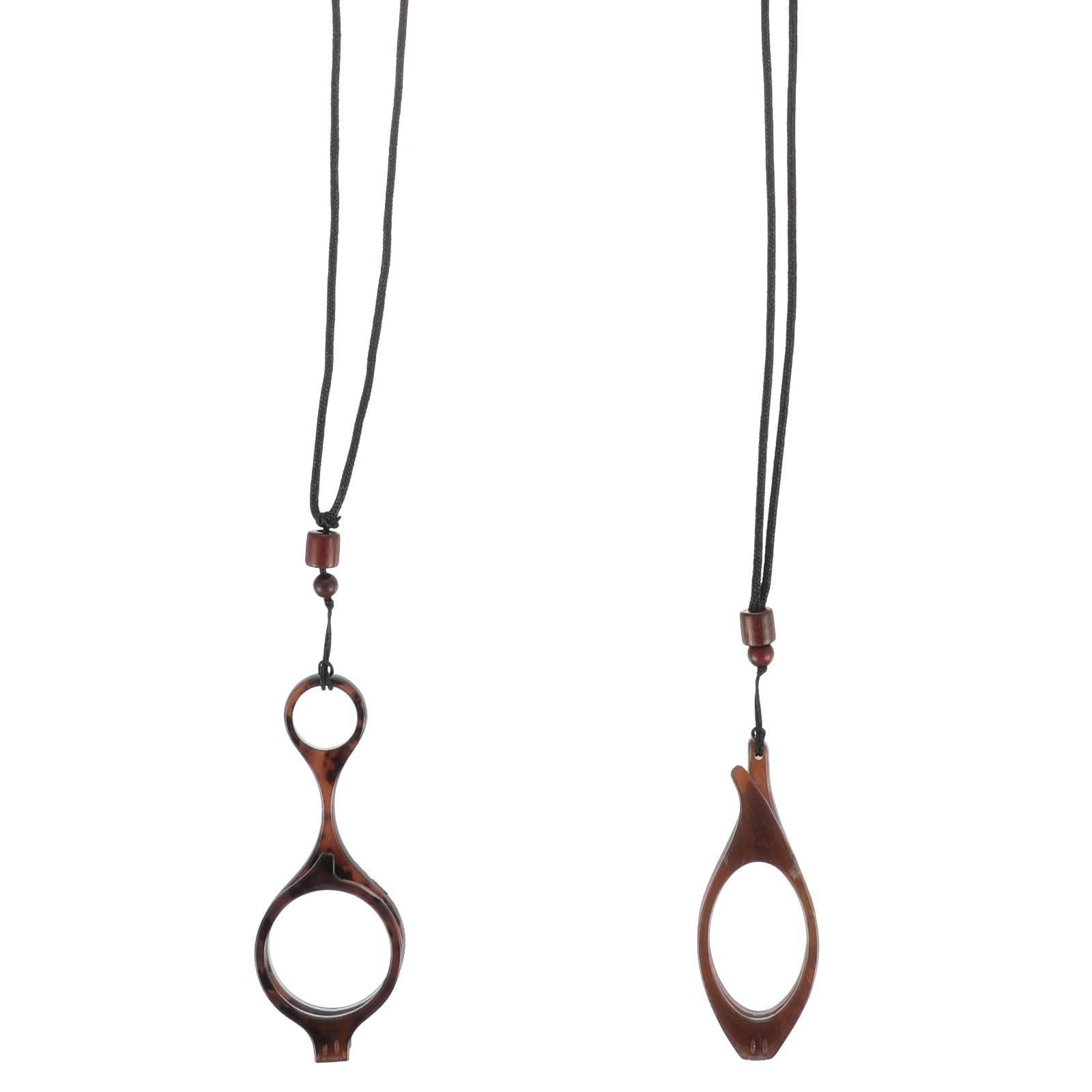 FOMIYES FOMIYES Necklace Folding Reading Glasses, 2 Pcs 1 Set Portable Hanging Neck High- definition Glasses, Exquisite Mini Readers Glasses for Men Women