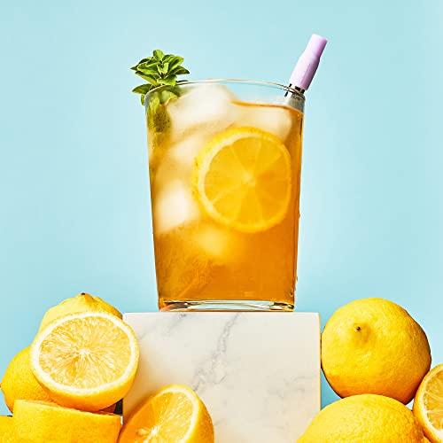 Zoku ZOKU - Reusable Straw with Case for thinKitchen:, for Travel, Work and On The Go, Collapsible Stainless Steel Metal Straw with Silicone Mouthpiece, Ideal for Key Chains, Pockets