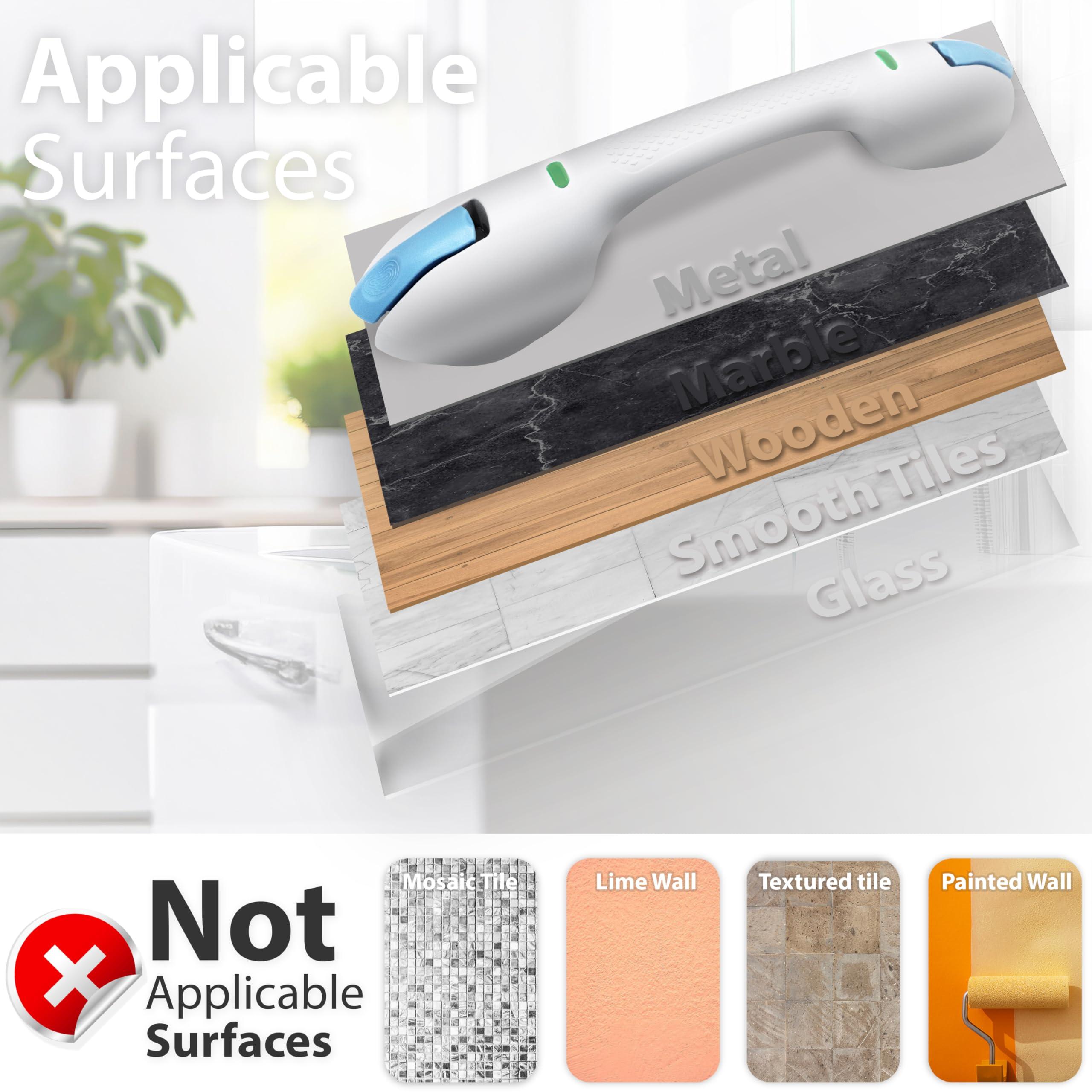 KosmoCare KosmoCare Suction Grab Bar | 17 Inch Tool-Free Shower Handle |Safety Suction Grab Bars with Indicator |Portable Safety Rail for Elderly, Handicap, Seniors | Suction Grip for Bathroom & Bathtubs (Blue)