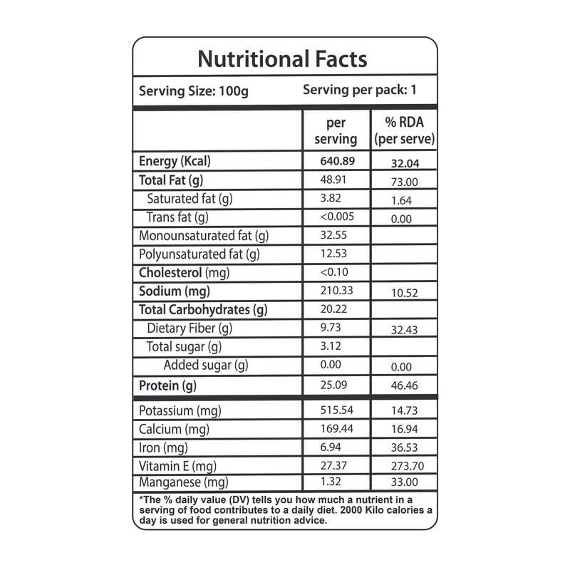 ORGANIC TATTVA Organic Tattva, Organic Kashmiri Mamra Almonds/Badams, 100 Gram(Pack of 1)