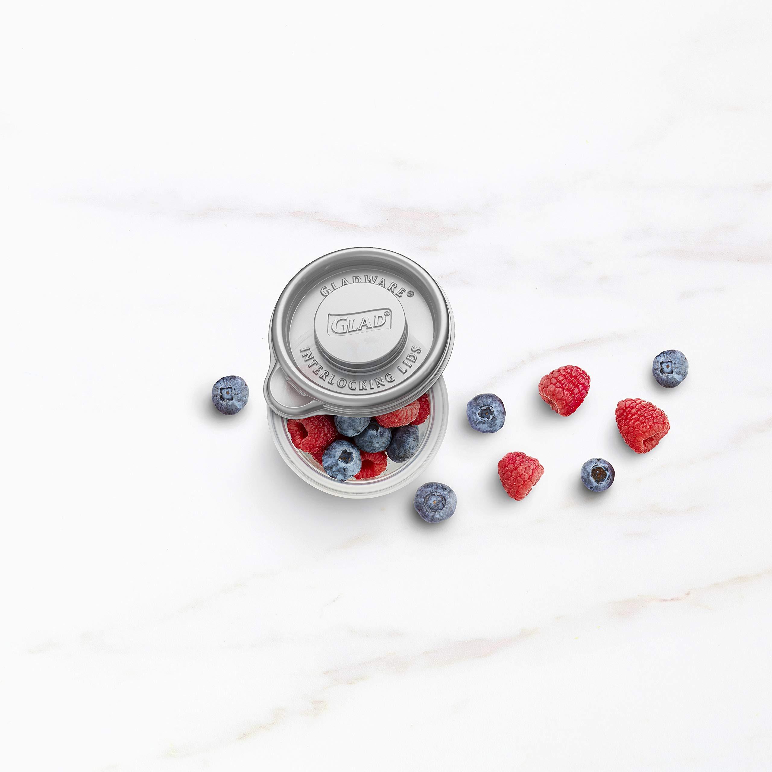 Glad GladWare Mini Round - 8 ct (Metallic Grey, 1)