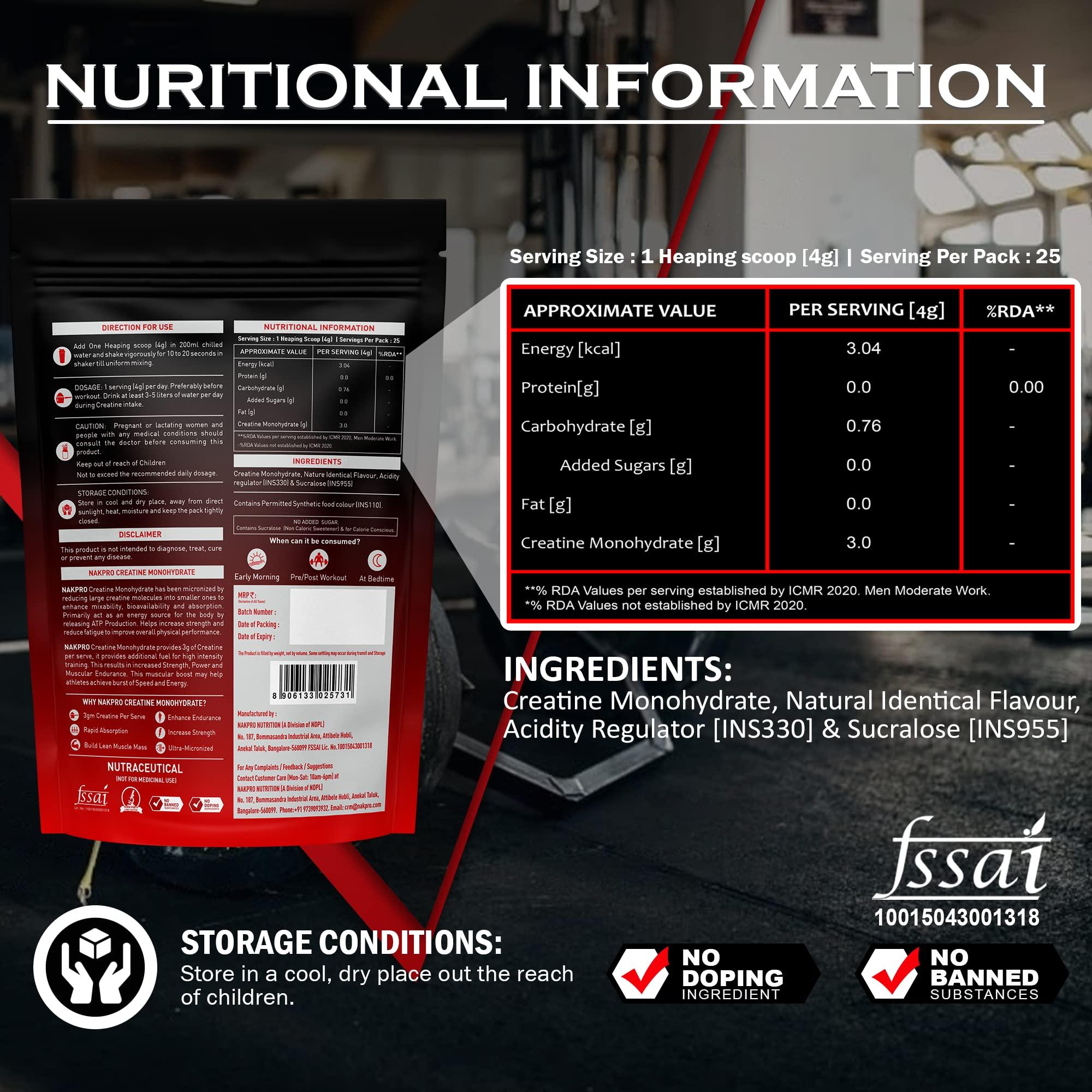 NAKPRO Nakpro Gold 100% Whey Protein Concentrate, 1 Kg Chocolate with 100g Creatine - Tangy Orange | Easy Mixing, Low Carbs, Easy Digesting Whey Protein Supplement Powder (Combo Pack)