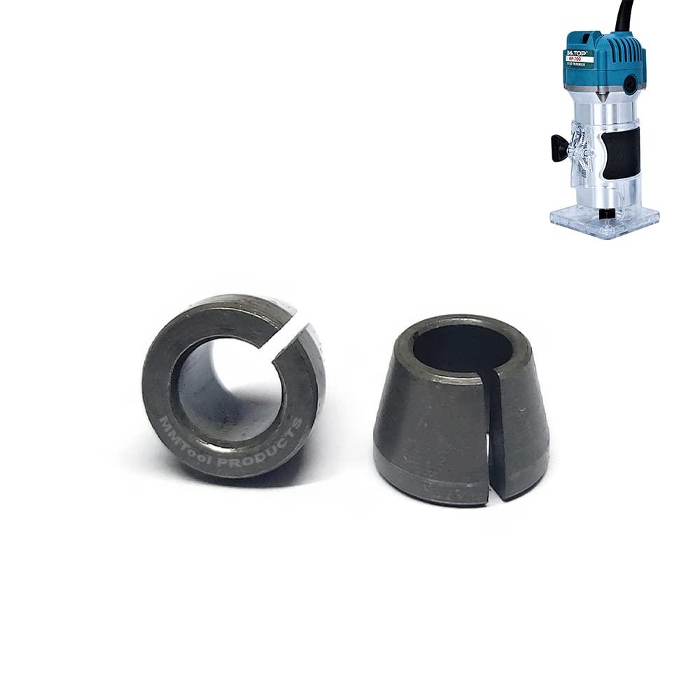 MMTool PRODUCTS MMTool PRODUCTS Trimmer Collet Cone 6mm and 6.35(1/4) Pack of 2 pcs