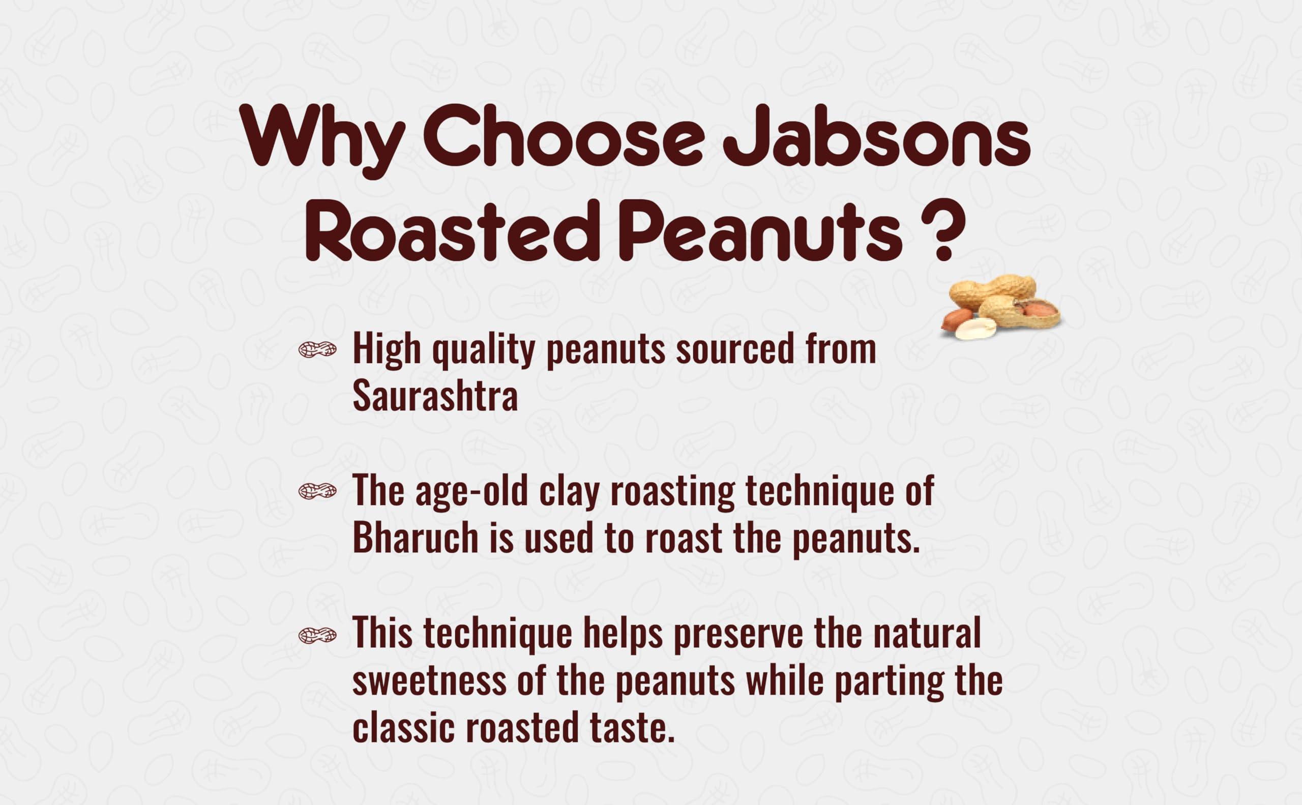 Jabsons Jabsons Roasted Peanut Tandoori Roasted - 140gm|Jumbo Bharuchi Flavoured Peanuts| Premium Roasted Moongfali |Ready to eat healthy snacks|Anytime Snack|Gluten free|Tandoori Flavour