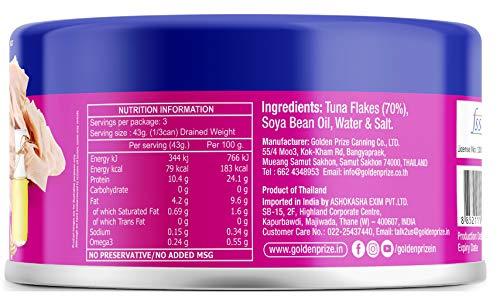 Golden Prize Golden prize Tuna Sandwich Flakes In Soyabean Oil, 185 g (Pack of 1)