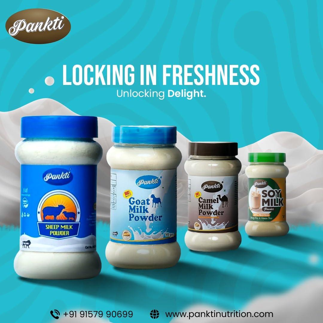 Pankti Pankti Freeze Dried Sheep Milk Powder (No Artificial Colors or Flavors, No Preservatives or Additives) 100 Gm (Pack Of 1)