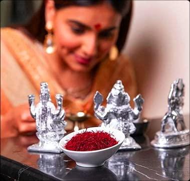 Baby Saffron Baby Saffron 100% World's Finest Mongra Saffron/Kesar Powder (A++++ Quality) For Tilak,Delicious Sweets, Pregnant Women, Skin Care (1 GM Each) (Pack of 3)