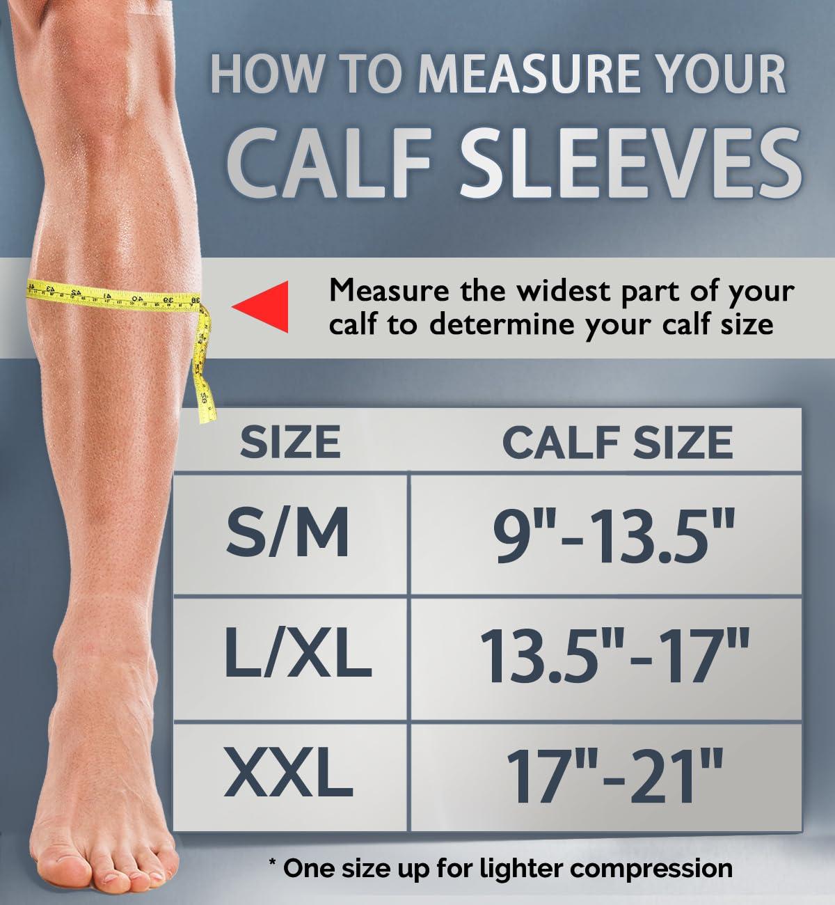 NEWZILL NEWZILL Calf Compression Sleeve for Men & Women | Footless Compression Socks for Shin Splint Relief, Varicose Veins | Leg Sleeve for Running, Travel, Nursing, Work, Fitness (L/XL i-White/Grey 1Pair)