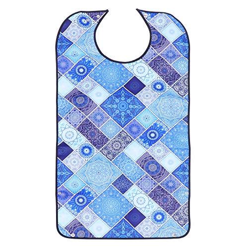 HEALLILY Adult Mealtime Bib Protector Waterproof Elderly Eating Apron Clothing Protector