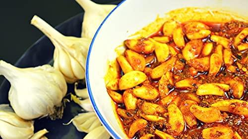 Hit Bite Hit Bite Homemade Garlic Pickle Fresh Lashun Ka achar - Tasty Tangy and Spicy Lassan Achar 250gm