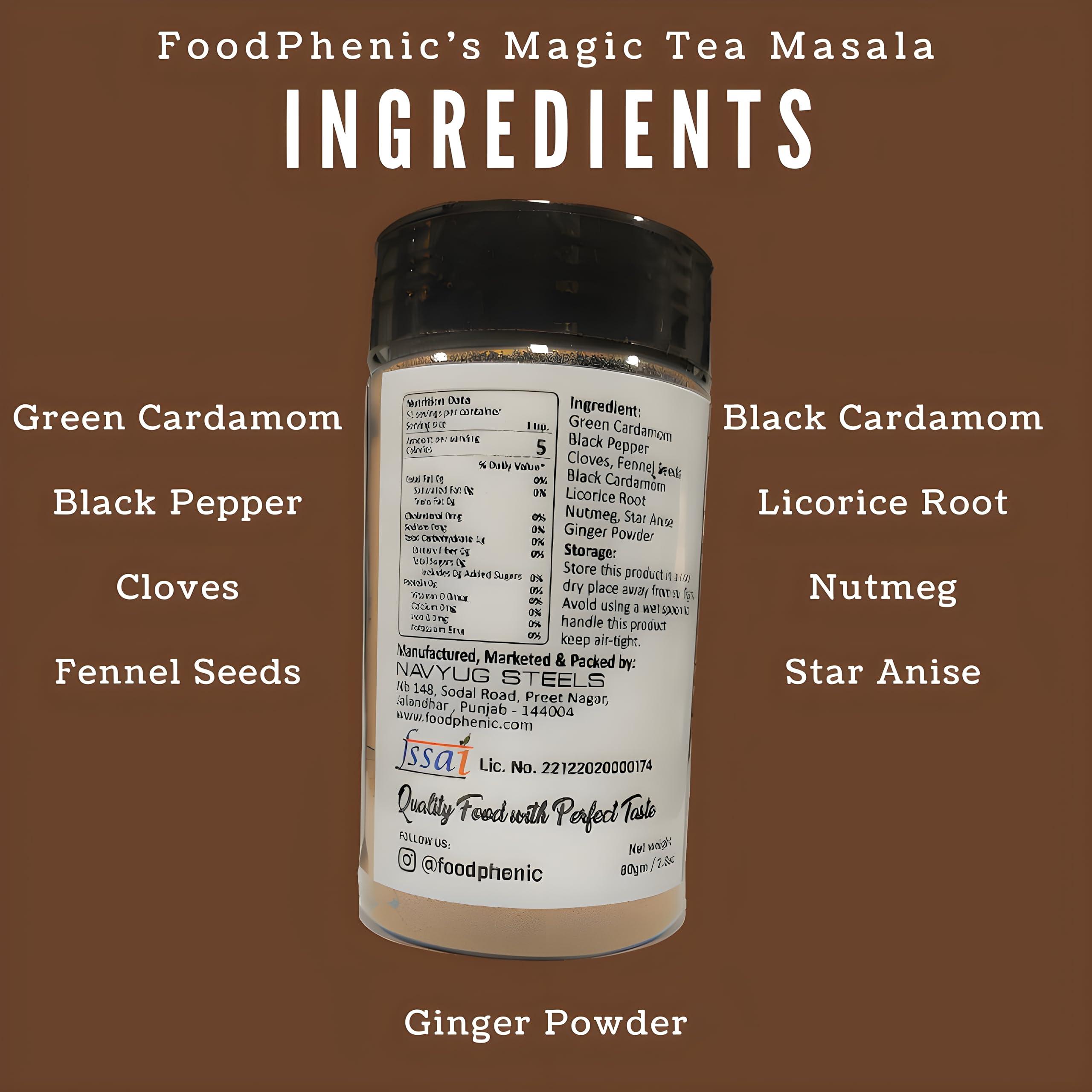 FOODPHENIC Foodphenic\'s Magic Tea Masala: Chai ki Mehfil, Masalon ka Jaadu