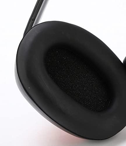 TheMujtaba TheMujtaba Earmuff easily fit different head shapes/sizes Hearing Protection Lighter Weight & um Hearing Protection Red & Black (Pack Of 1)