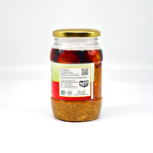 Indra\'s Delicacy Indra\'s Delicacy Gunda Pickle - 400 Grams | Khatta-Meetha Gunda Achaar | Hot, Tangy, Sour, & Spicy Gunda Pickle | Achaar | Homemade spicy Green Gunda Pickle | No Artificial Preservatives & Colors