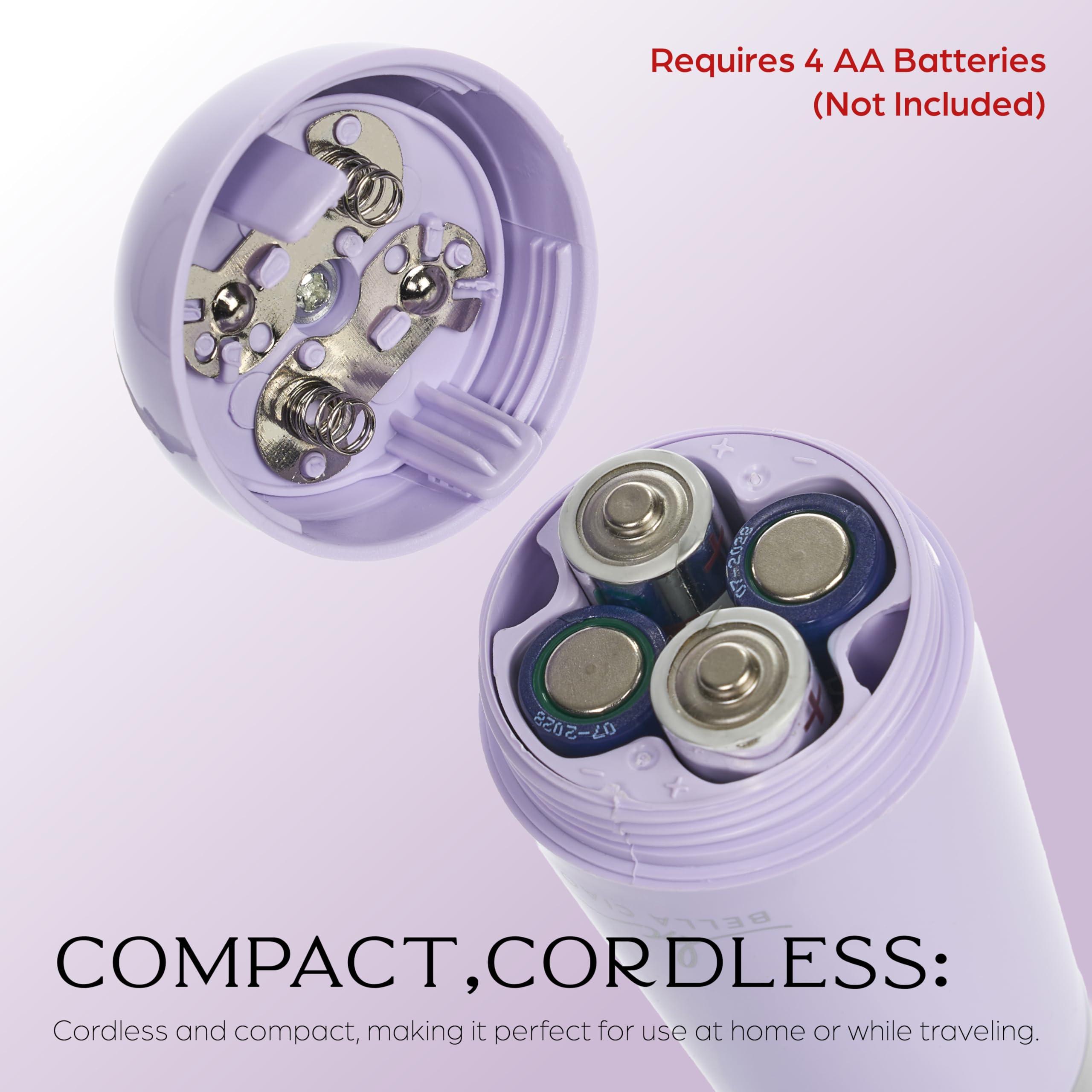 Bella Ciao Bella Ciao Cordless Callus Remover for Feet|Batt Oper 2 Speed Foot Scrubber for Softer Feet|Spinning Pumice Stone for Feet w/LCD Display|Includes an Extra Pumice Head|Foot File, Callous Remover Tool