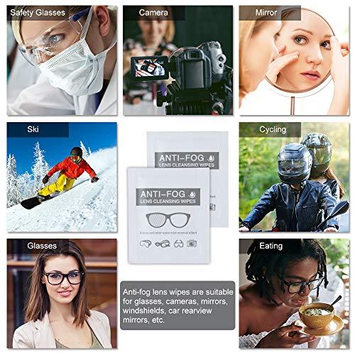 ALIBEISS Alibeiss Anti-Fog Lens Wipes Pre-Moistened Anti-Fog Wipes,6\" X 5\",for Eye Glasses (60 Pack)