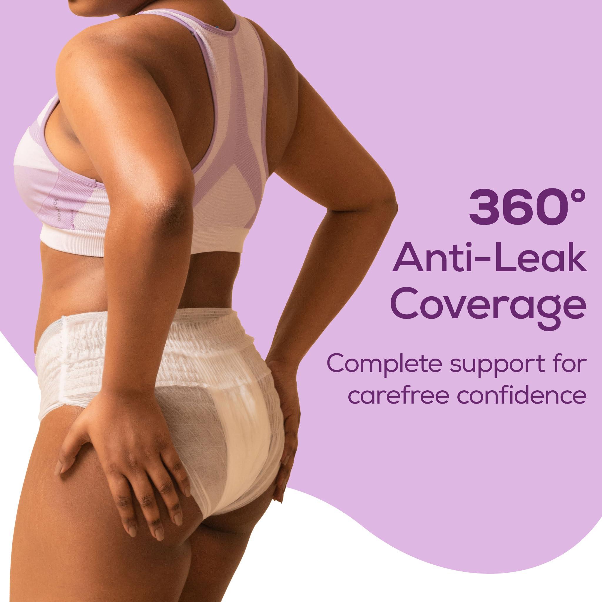 Evereve EverEve Ultra Absorbent Disposable Period Panties, M-L, 5\'s Pack, 0% Leaks, Sanitary protection for women & Girls, Maternity Delivery Pads, 360 Protection, Postpartum & Overnight use, Heavy Flow