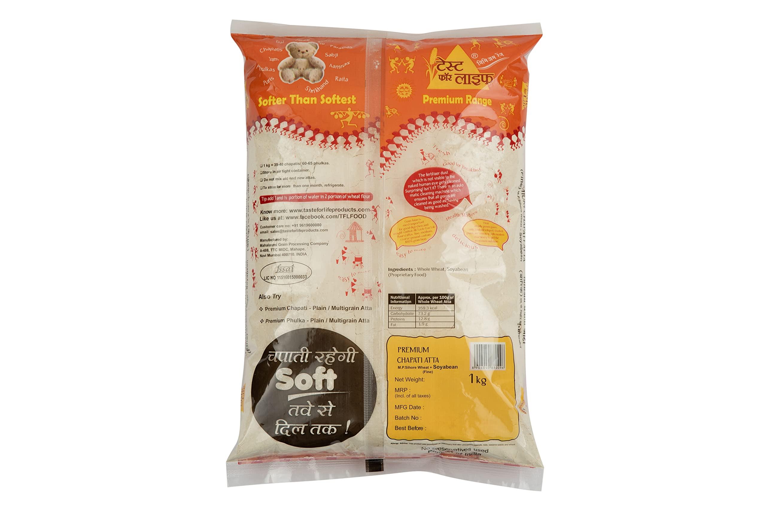 Taste for life Taste for life M.P Sihore Wheat + Soyabean Atta 1kg