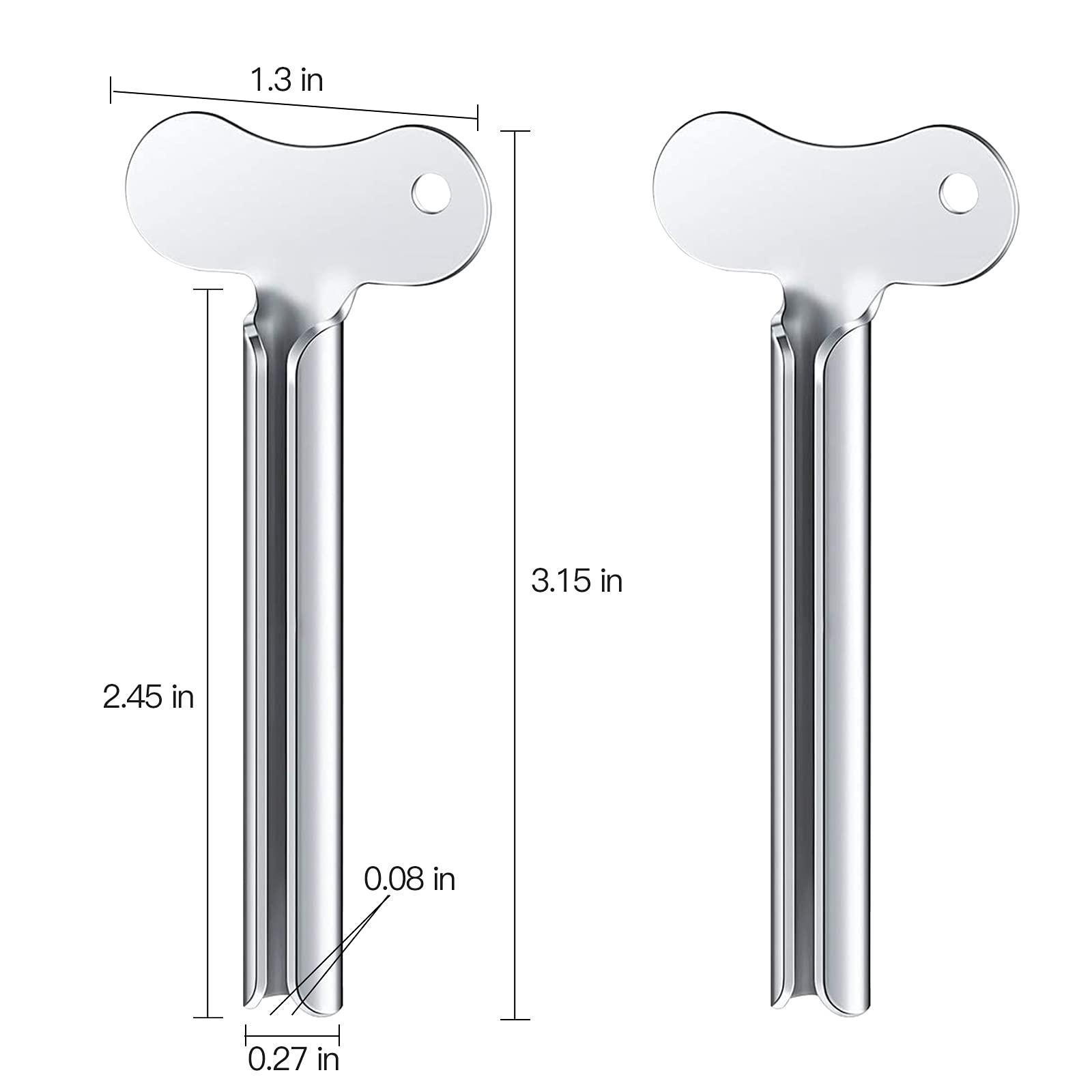 ZOCONE ZOCONE 12 Pack Toothpaste Tube Squeezers Stainless Steel Toothpaste Dispenser Metal Tube Squeezer Rolling Key for Bathroom Hair Dye Cosmetic