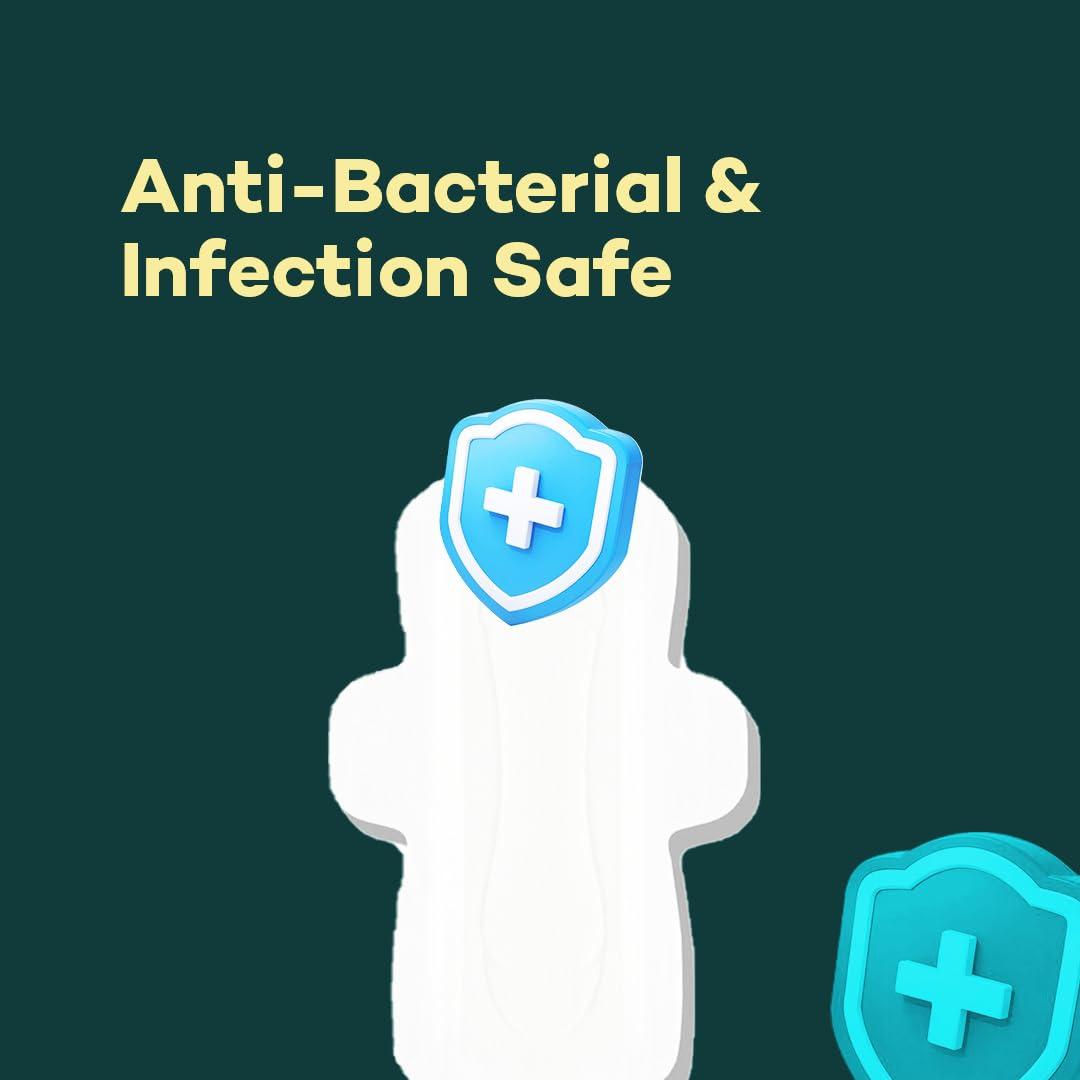 MII BLISS MI BLISS Anti-Bacterial Panty Liner for Women for Daily use | Rash Free | Perfect for white discharge, spotting and last day of period |100% Organic Cotton Panty Liner for women | Ultra Soft | Infection Safe |Safe for regular use