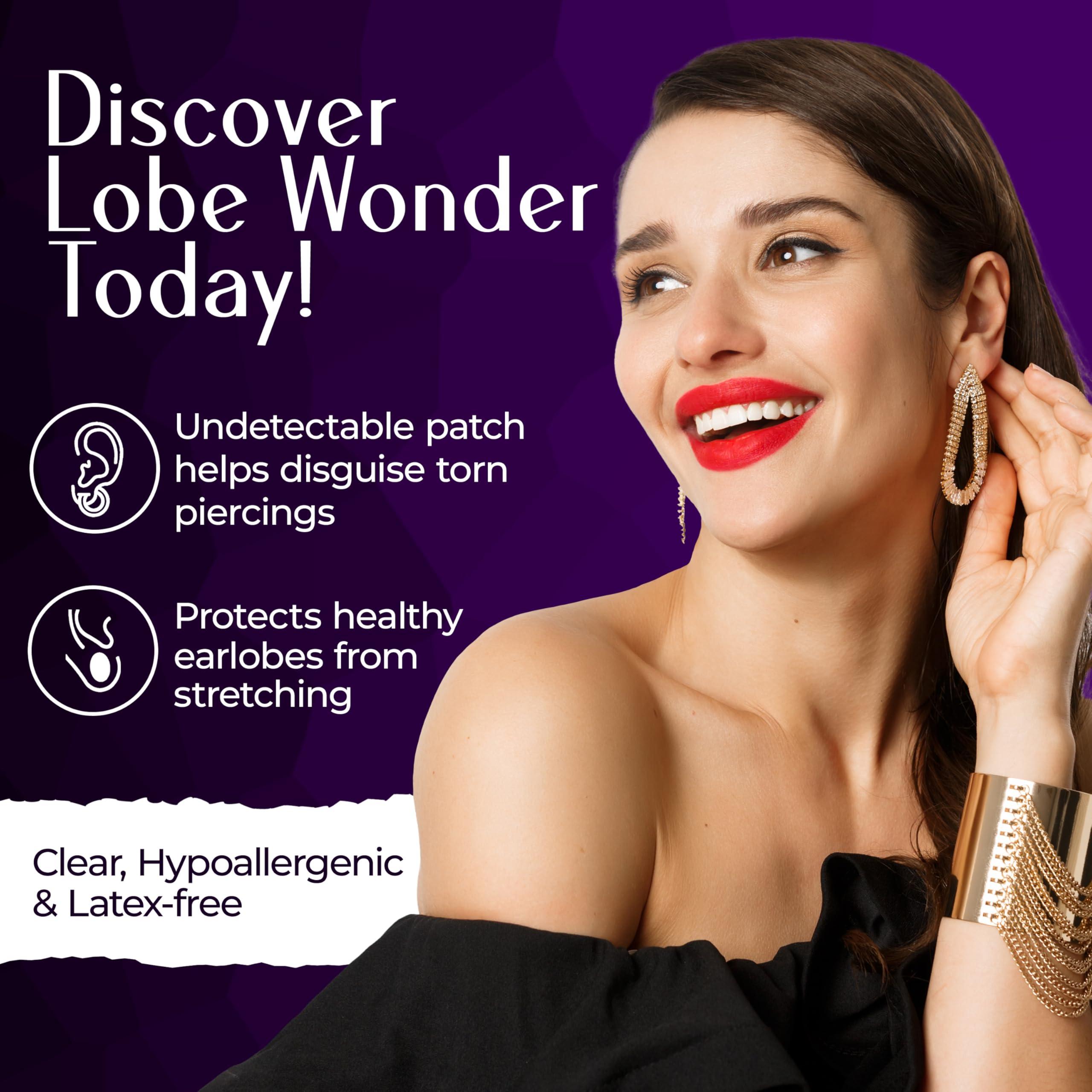 Lobe Wonder Lobe Wonder 60 Invisible Earring Ear-Lobe Support Patches Ear Lobe Support Patches: Mantra Impex Invisible Earring Lobe Support Patches Earring Sticker