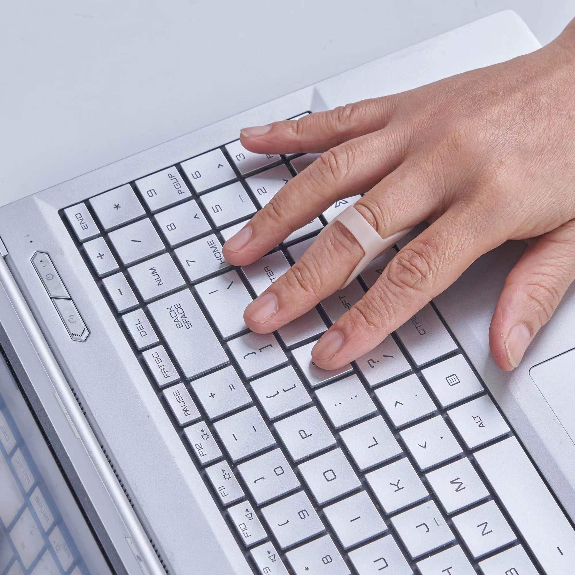 SOFT HOME SOFT HOME 6 Pack Oval Finger Splints Waterproof Finger Splint for Arthritis, Trigger Finger,Mallet Fingers - Trigger Finger splints For Thumb, Index, Middle, Pinky or Ring Finger (3,4,5,6,7,8)