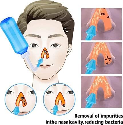 The Yogis The Yogis™ Nasal Wash Jal Neti Bottle (Size - 500ml) Free - 1 rubber Neti+1 Eye Wash Cup [Red]