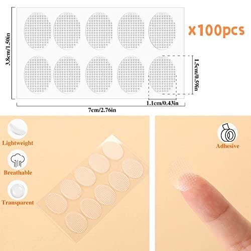 Sichumaria Earring Lobe Support Patches:Earring Support Patches Large Earrings Support Sticker Reduces Strain Ear Patches for Heavy Earrings Men Women Long Time Wear Earrings (100 Patches)