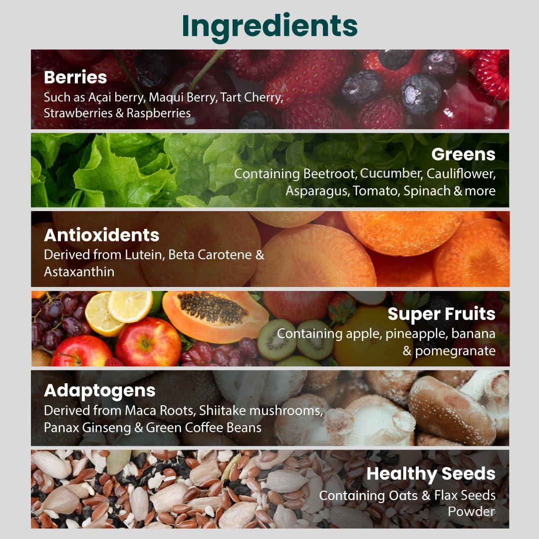 SUPPLY6 Supply6 360 Ultimate Health Powder for Women and Men | Comprehensive Daily Supplement with 63+ Vitamins, Minerals, Probiotics, and Superfoods | Supports Gut Health, Energy, Immunity- 45 Servings