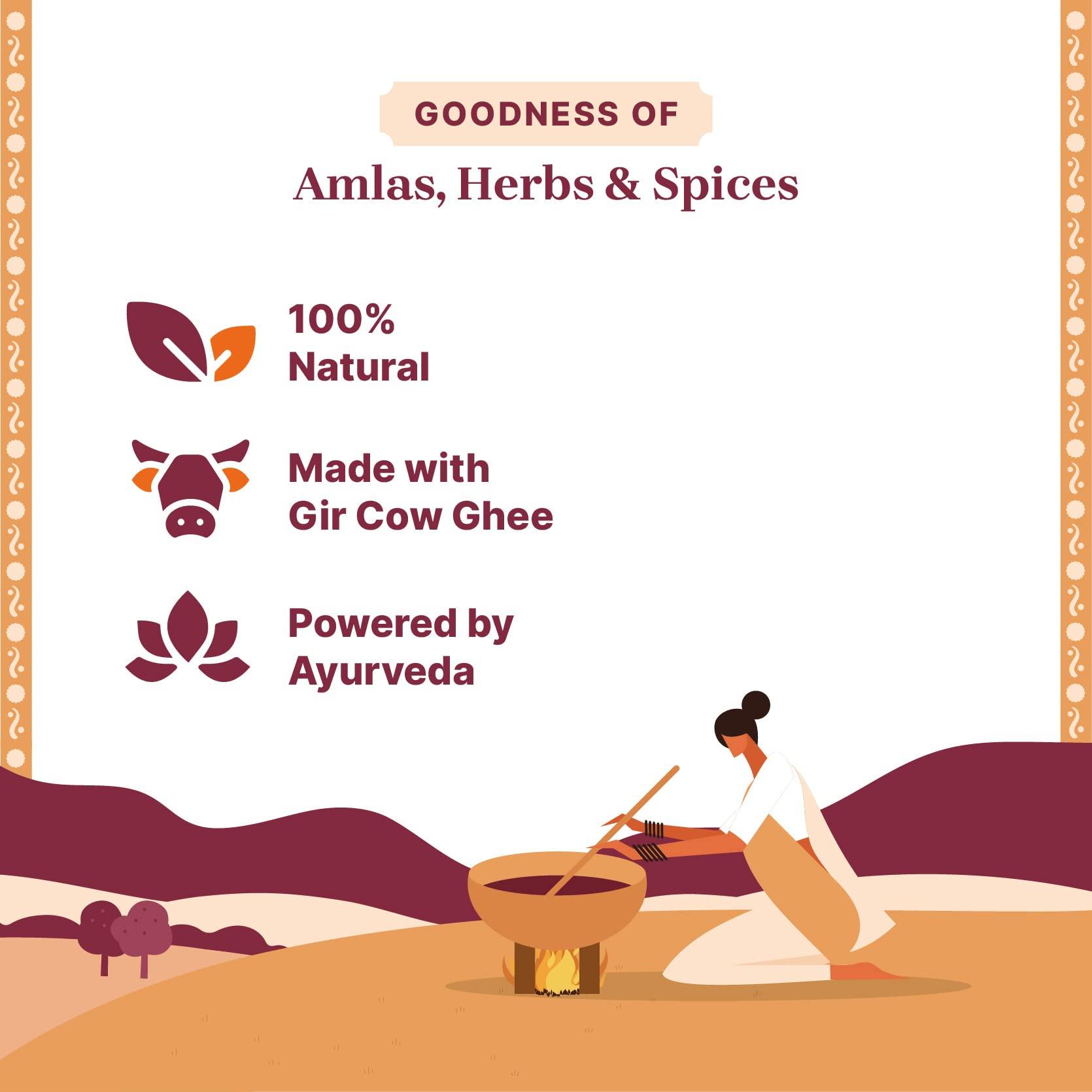 Vedic mother Vedic Mother Homemade Chyawanprash 500GM(Pack of 2)| 2X Immunity Booster with Zinc Vitamin C, Pure Cow Ghee | Helps Build Strength and Stamina | Made With Hand Picked Ayurvedic Herbs Without Additives