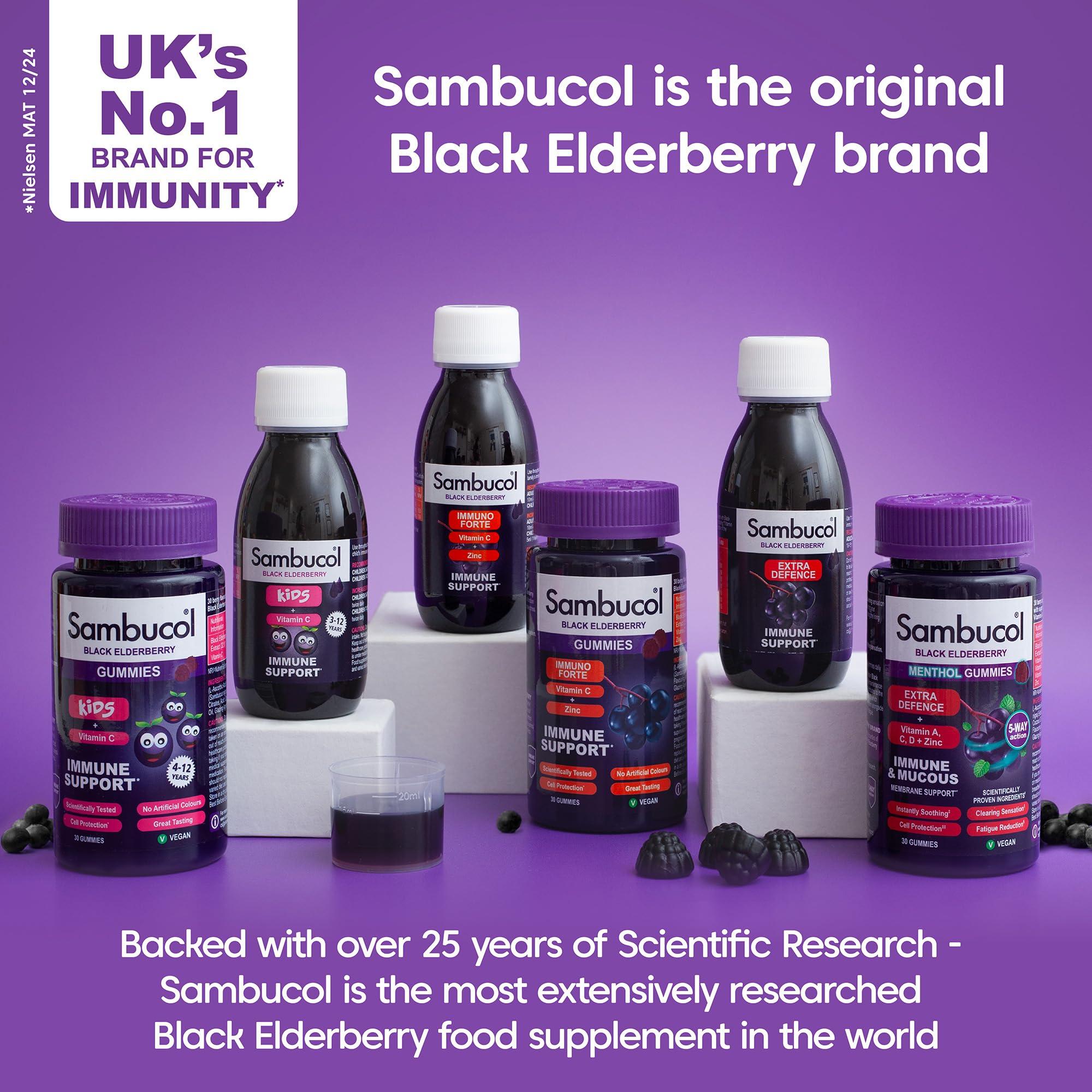 Sambucol Sambucol 120ml Immuno Forte Liquid by SAMBUCOL Black Elderberry Liqu