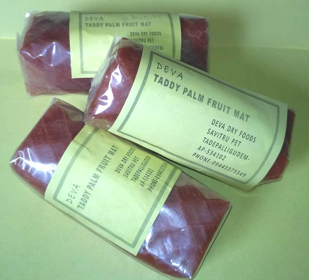 SREE DEVAA Sree Devaa Taddy Palm Fruit Pulp Mat Rolls - Tati Chapa- Thati Chapa (3 Rolls)