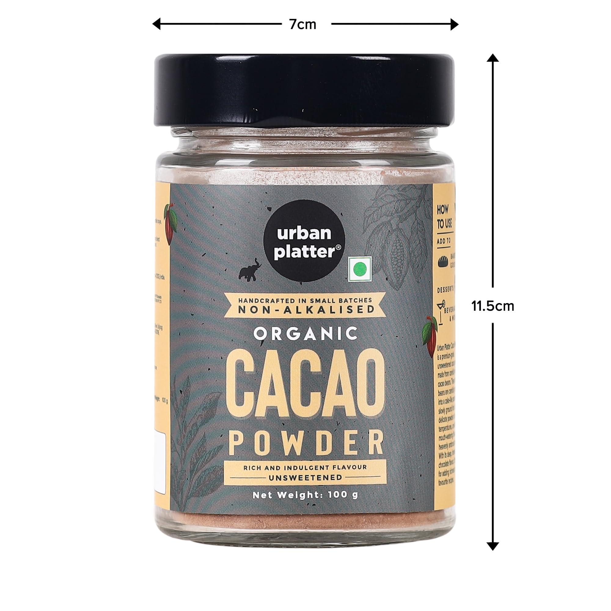 urban platter Urban Platter Non-Alkalized Organic Cacao Powder, 100g