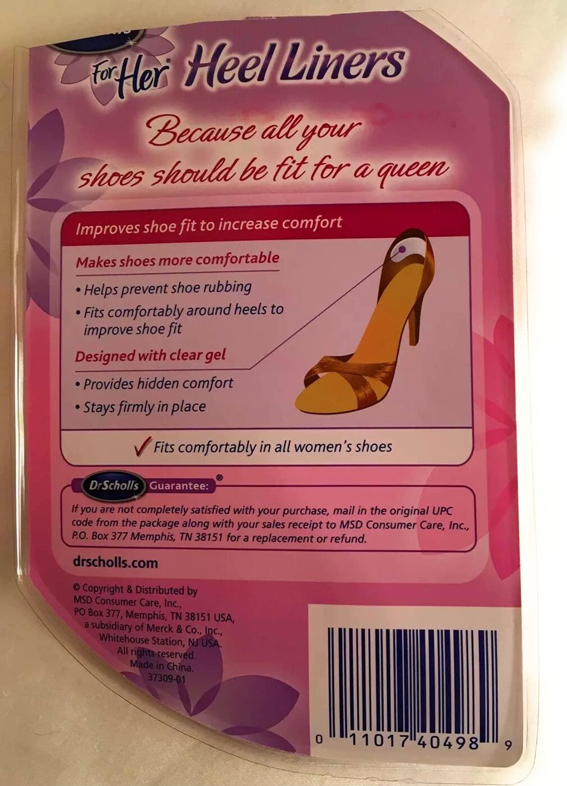 Dr. Scholl\'s Dr. Scholl\'s For Her Heel Liners, 1 Pair