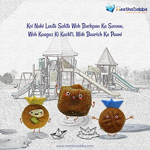 MEETHADABBA MeethaDabba Sinhori Peda, Indian Sweet, Desi Mithai, Super Soft, Sihori Peda, 24 pcs 500 grams