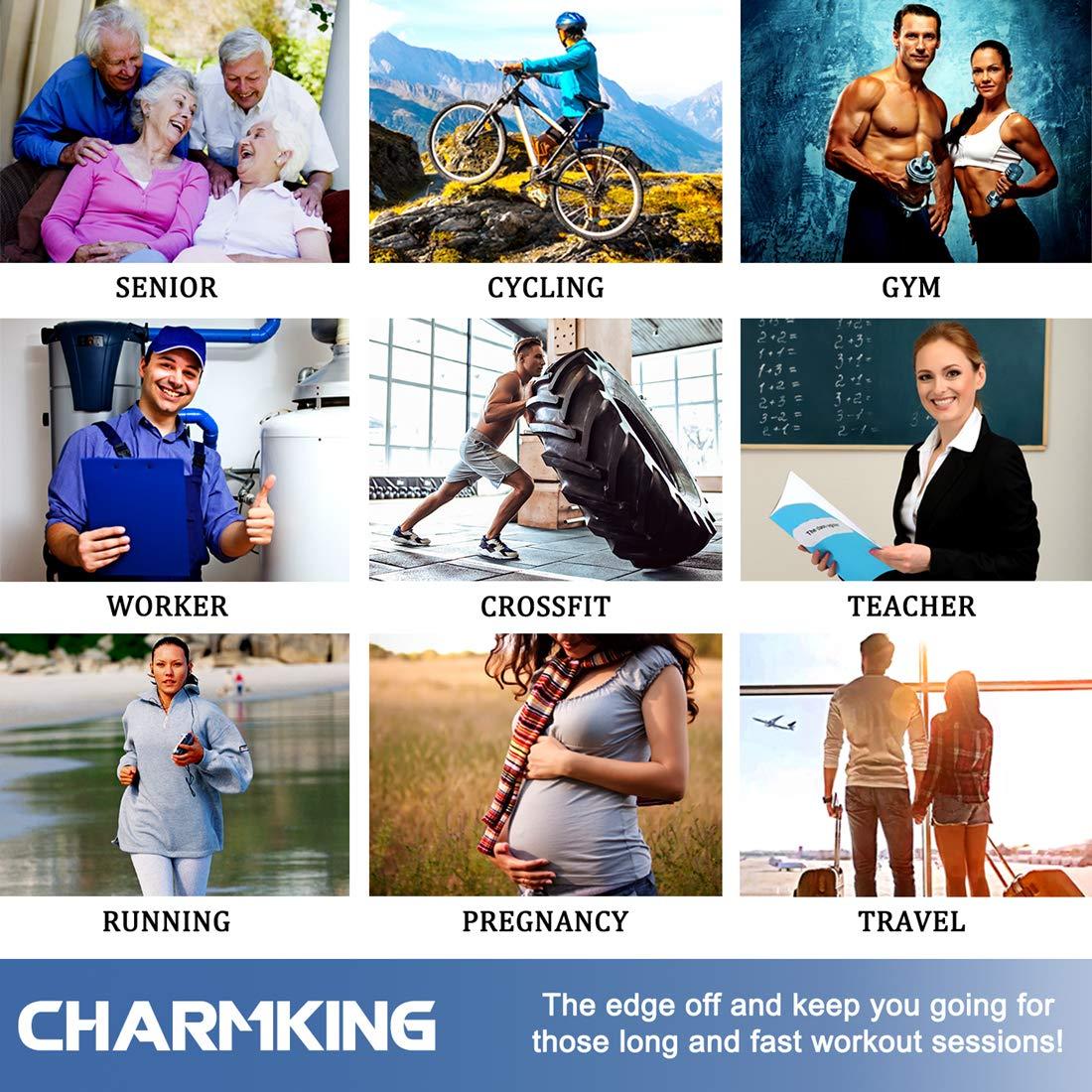 CHARMKING CHARMKING Compression Socks (3 Pairs) - 15-20 mmHg, Athletic Support for Running, Cycling, Travel - Boost Circulation and Performance