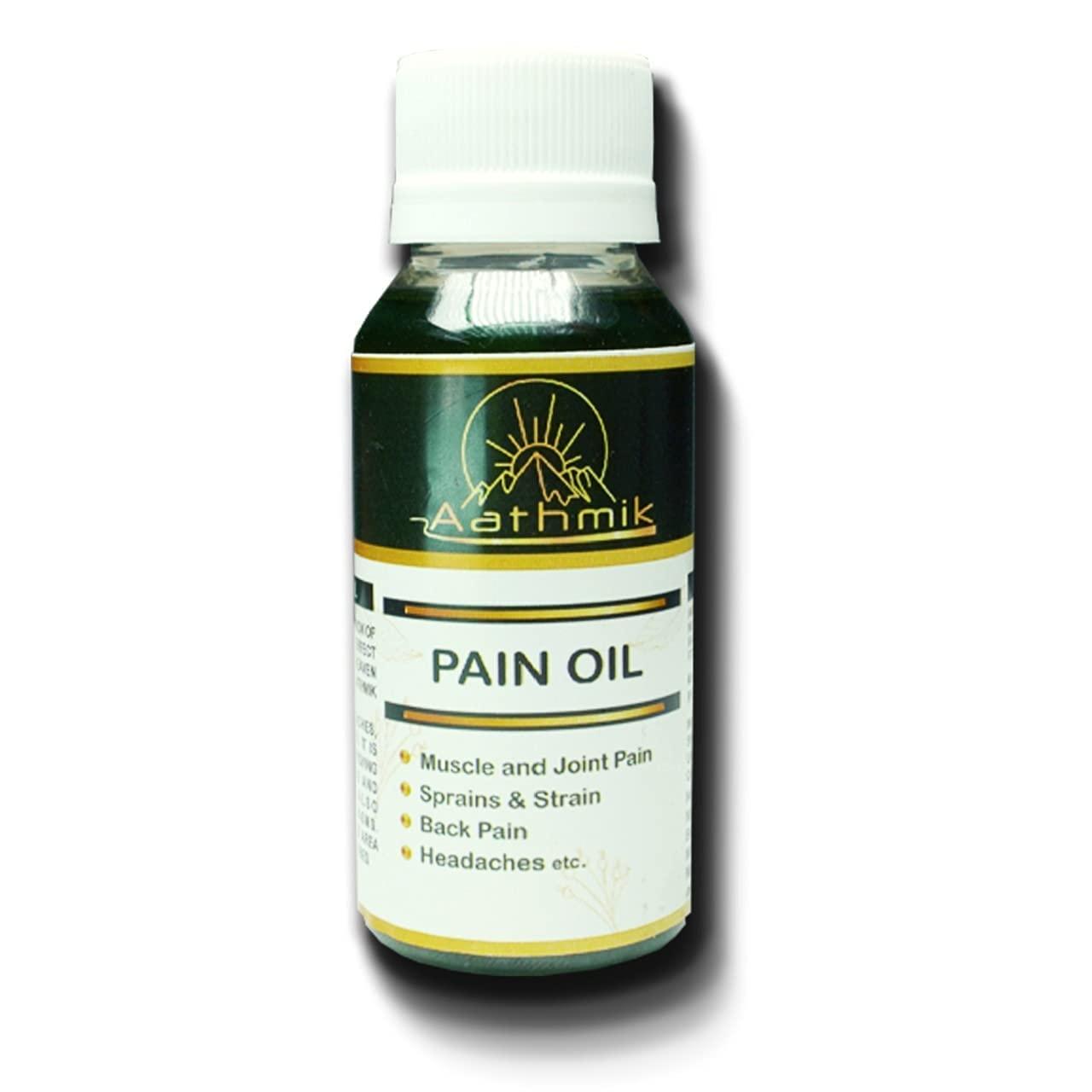 Aathmik Aathmik Ayurvedic Pain Relief oil for Joint pain,Body, Back, Knee, Legs, Shoulder and Muscle. |(75g)| (5)