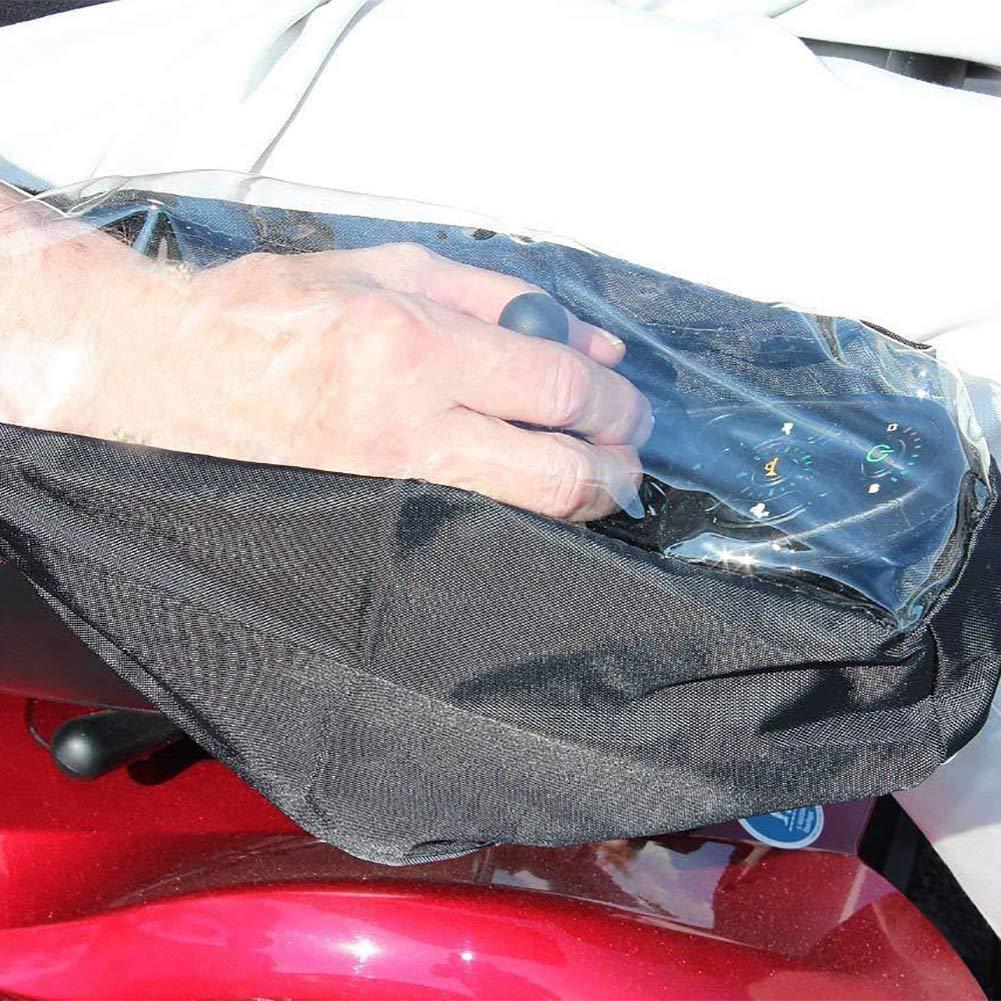 ANER Power Wheelchair Armrest Cover, Clear Electric Wheelchair Joystick Rain Cover, Durable Wheelchair Wrist Control Protector, 2515cm