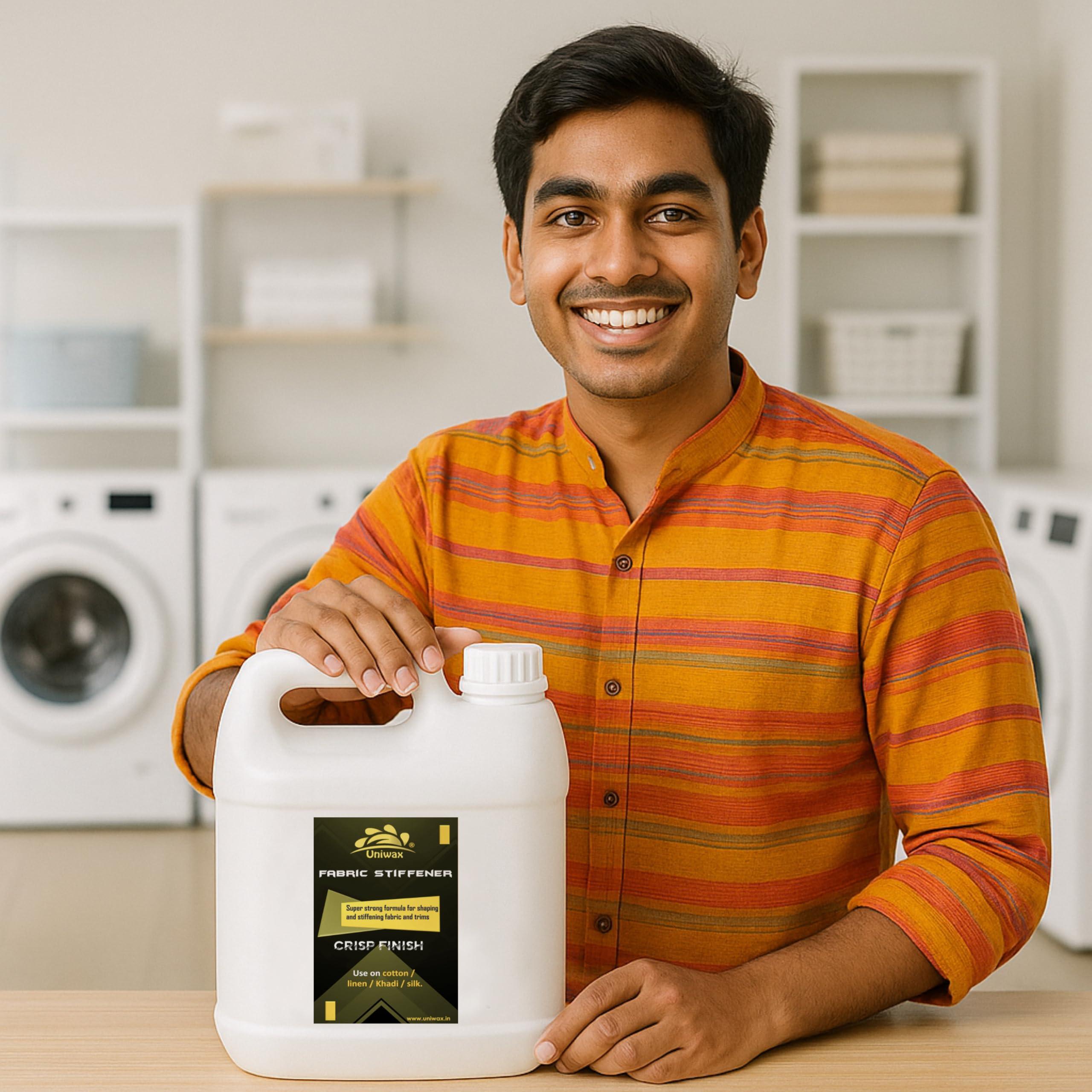 uniwax Uniwax Fabric Stiffener, Liquid Starch/Fabric Hardener 5 Litre