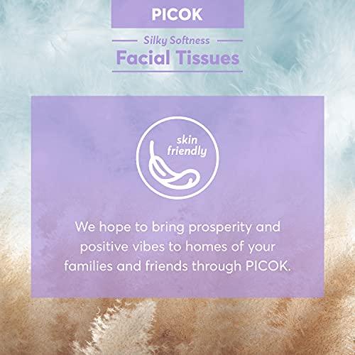 Picok Picok Silky Soft Facial Tissues (150 X 3box), Silky Touch,100% Natural Virgin Pulp, Made in Korea