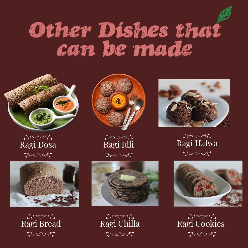 MILLERA Millera Sprouted Ragi Powder - Pack of 2 | 400g (200g x 2) | 100% Natural Sprouted Ragi Flour/Nachni Flour/Ragi Satva/Kodra/Taidalu/Kezhvaragu/Finger Millet Flour (Pack of 2)