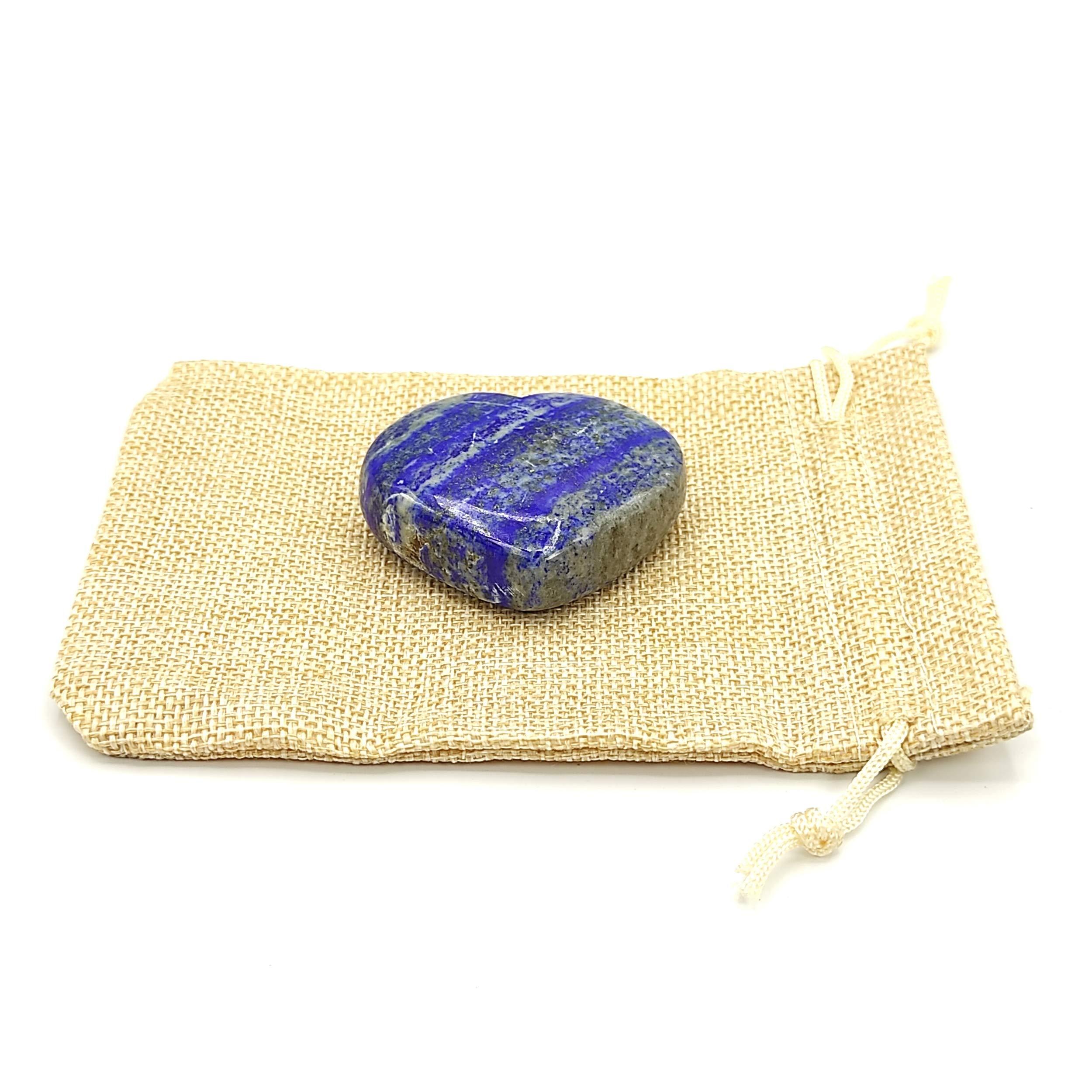 Plus Value Plus Value Lapis Lazuli Heart Lajward Lajwart Stone for Purify Your Mind - Feng Shui Reiki Healing Crystal (80 to 100 Grams)