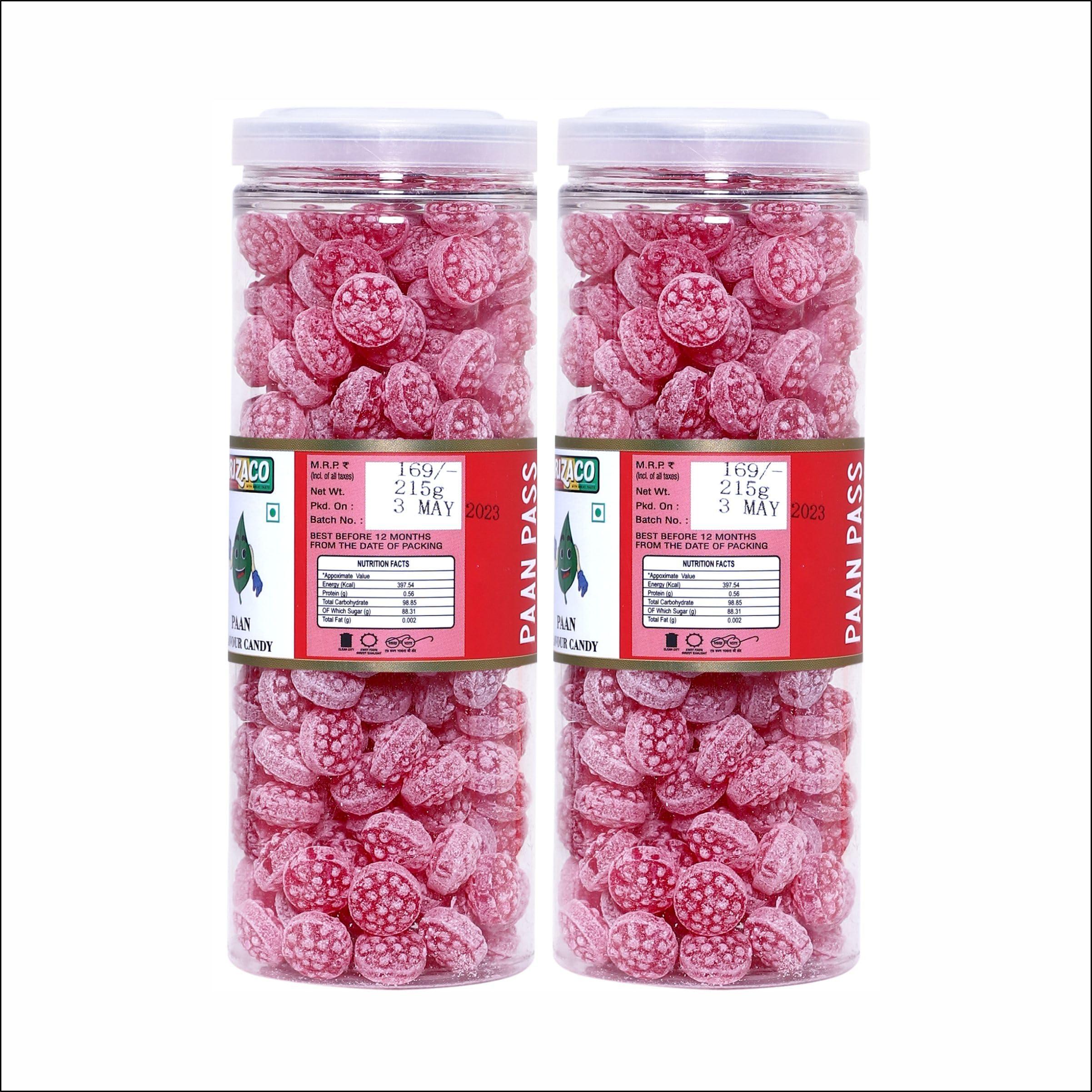 Prizaco Prizaco Paan Flavour Candy | Pack of 2 x215g | 430gram