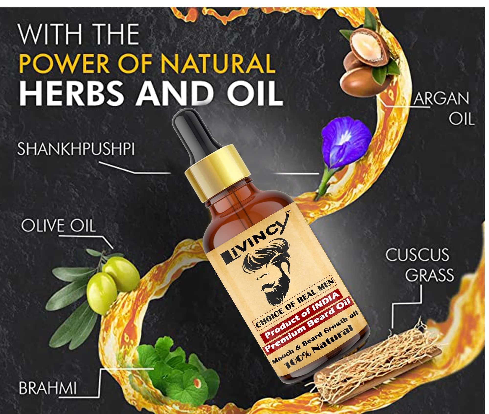 LIVINCY Livincy Red Onion Beard Growth oil for Specially Men Beard (Gift your face with a great beard)(BEARD YOUR OWN WAY) Hair Oil